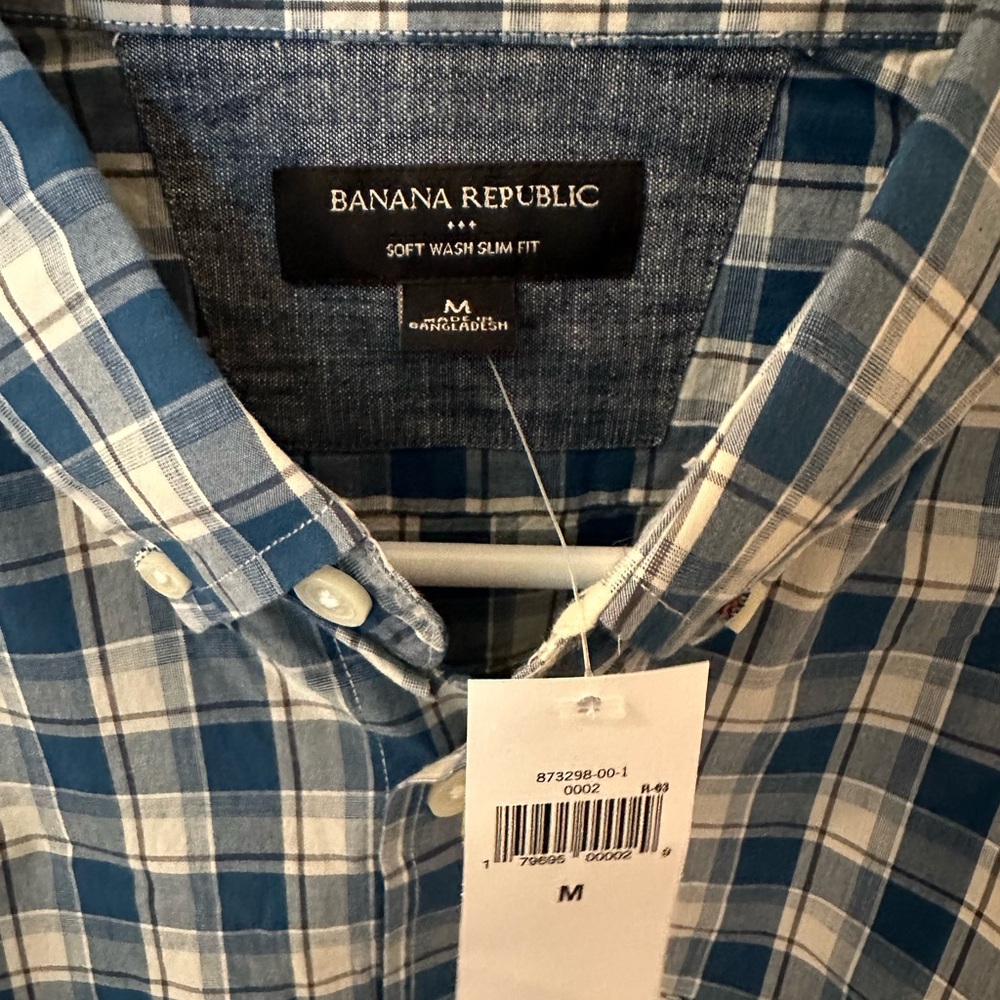 Banana Republic Slim Fit Medium Button Down New With Tags